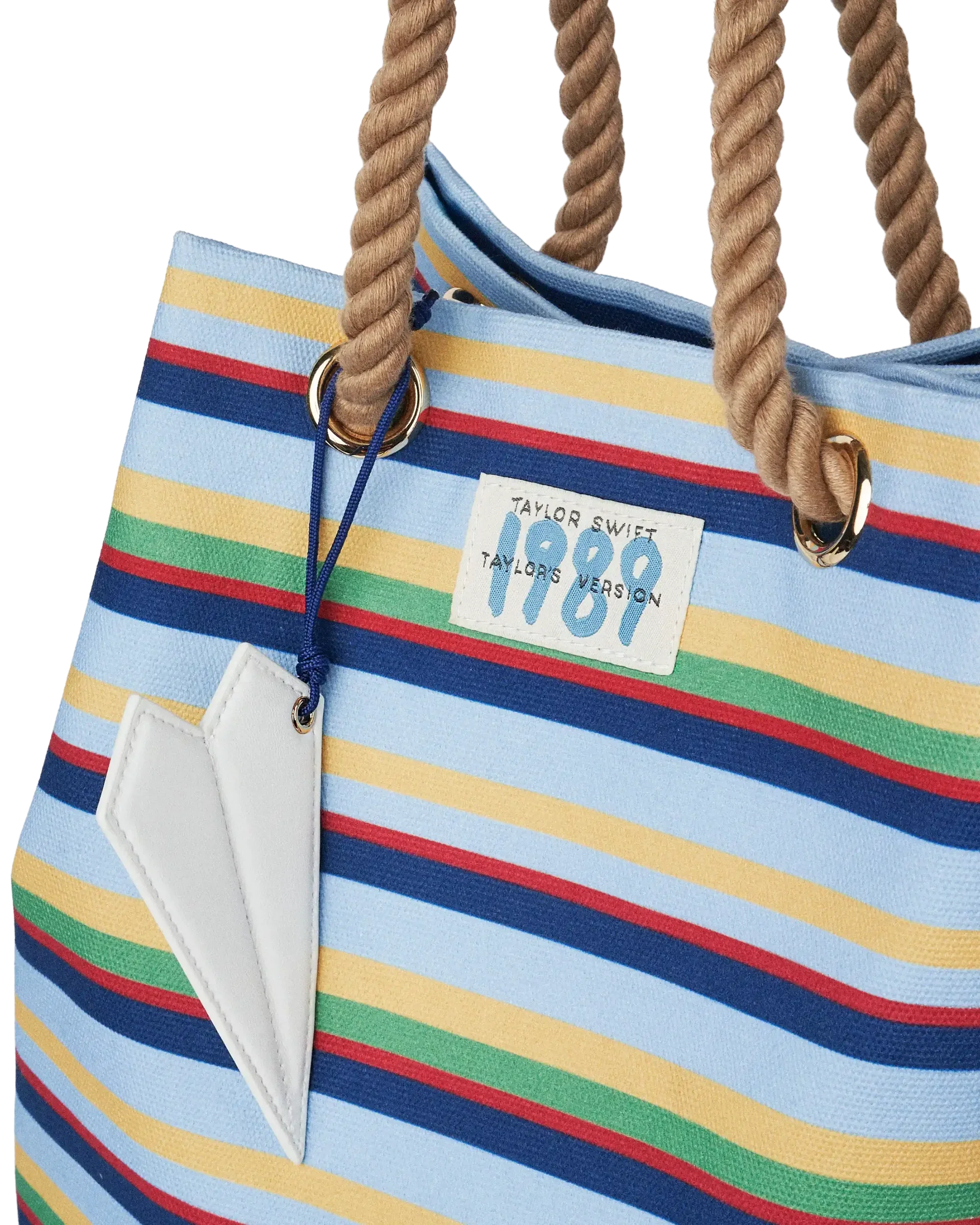 1989 Striped Bucket Bag - Image 4