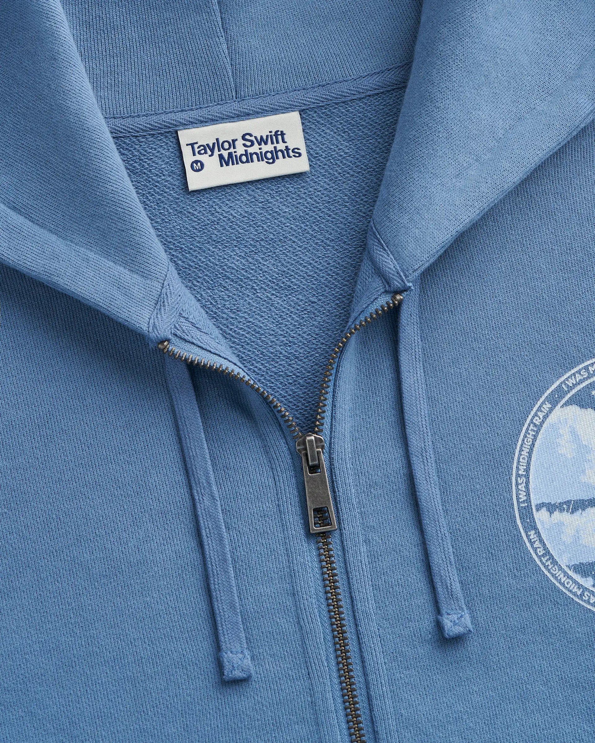 I Was Midnight Rain Zip Hoodie - Image 5