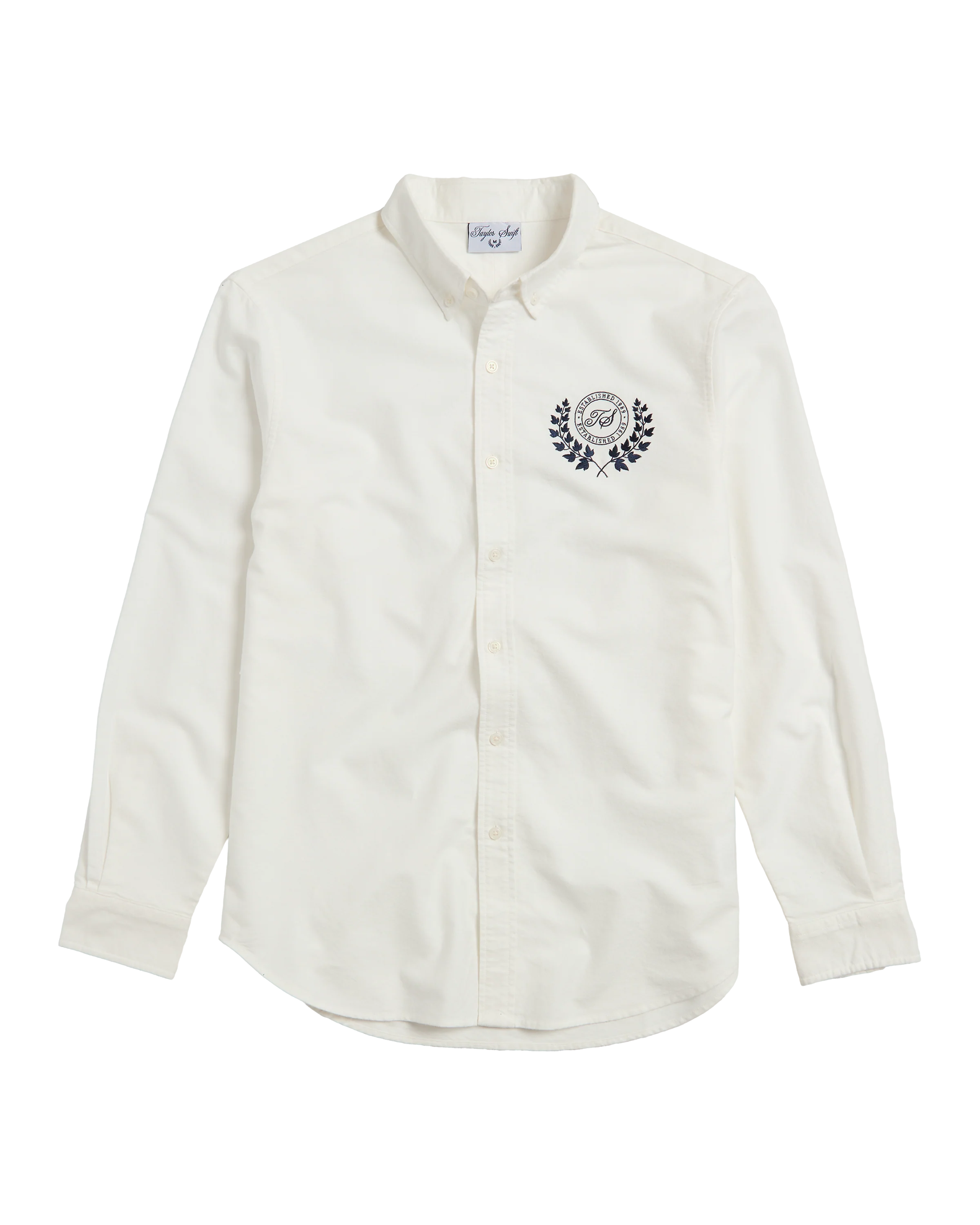 TS Crest White Oxford Shirt